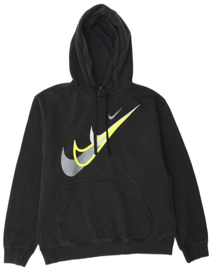 NIKE Herren-Kapuzenpullover mit Grafik, mittelschwarz, Baumwolle