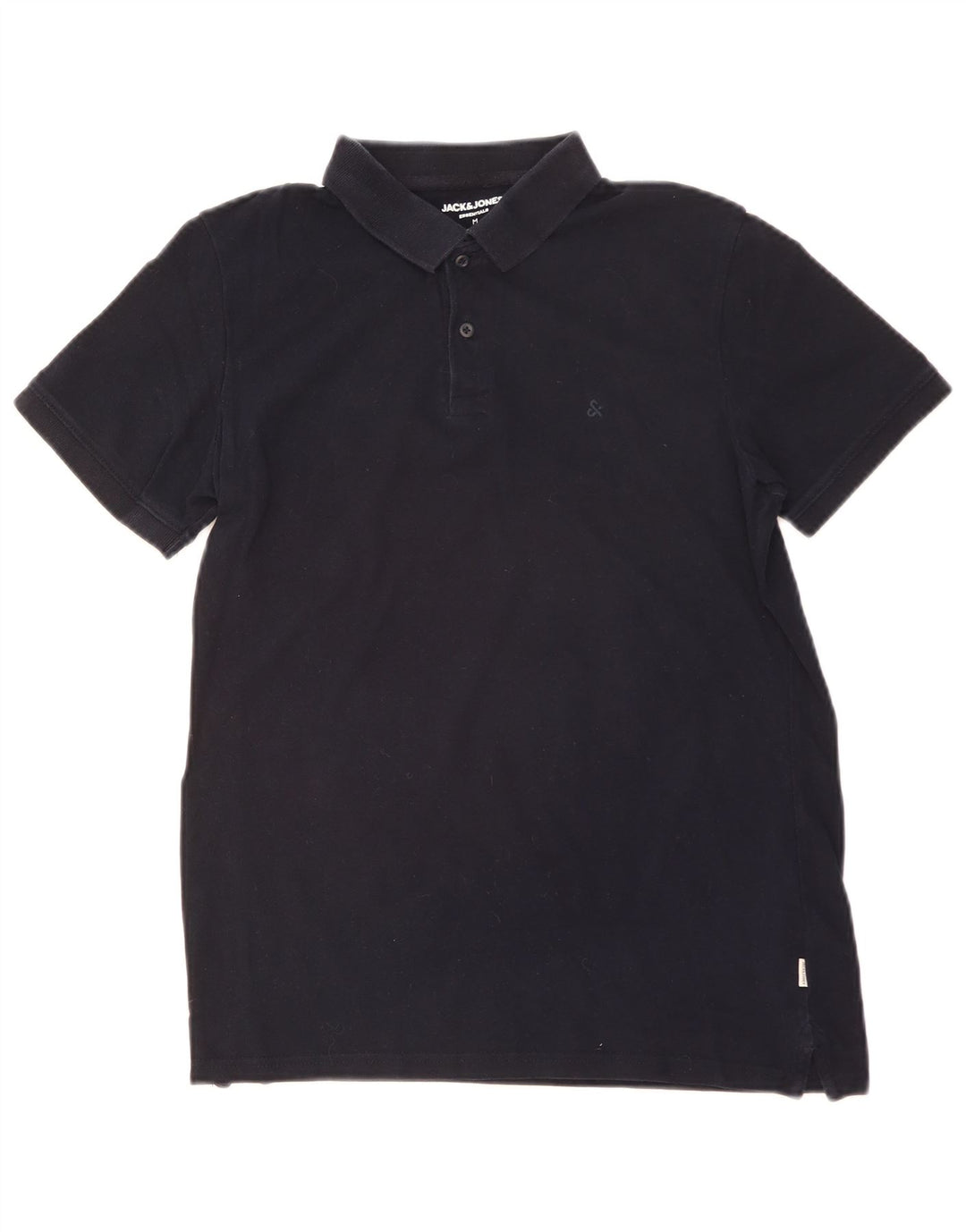 JACK & JONES Herren-Poloshirt, mittelmarineblaue Baumwolle
