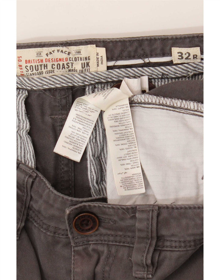 Fat Face Slim Chino-Hose für Herren, W32, L31, graue Baumwolle