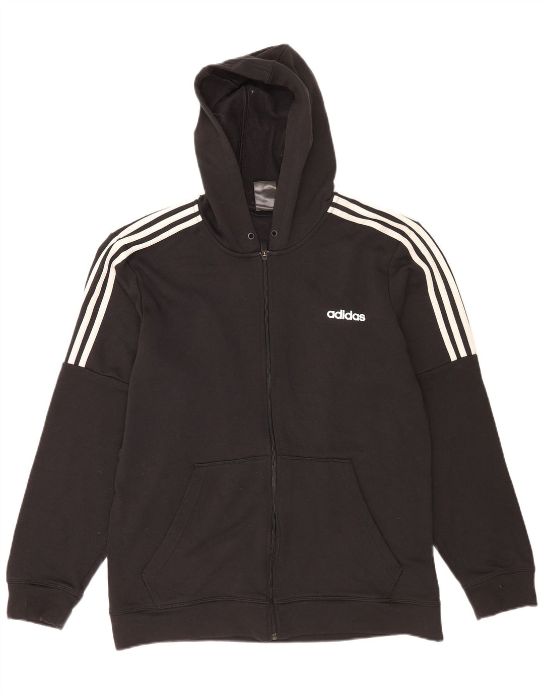 Adidas Herren Zip Hoodie Pullover XL Schwarz Polyester