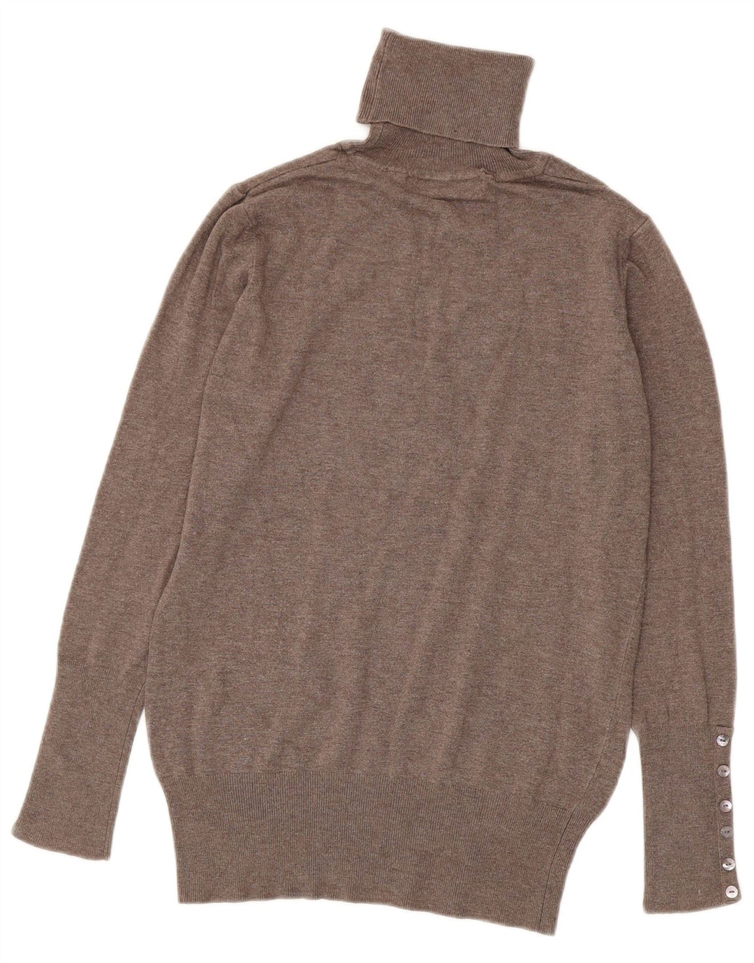 Rollkragenpullover für Damen von Zara, Gr. 14, groß, braun, Viskose