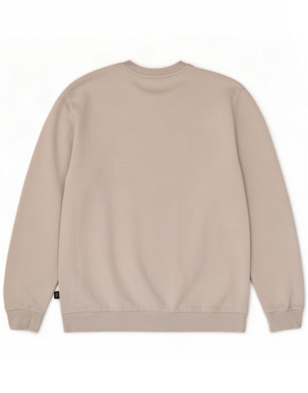 Calvin Klein Mens Sweatshirt Jumper Large Grey Colourblock Cotton
