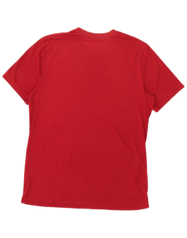Jordan Mens Standard Fit Graphic T-Shirt Top Large Red Cotton