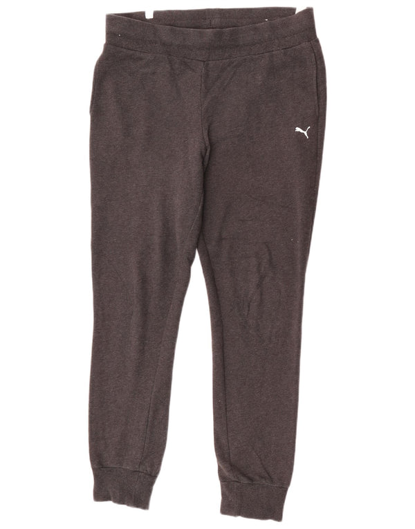 Puma Damen Trainingshose Jogger UK 12 Mittelgraue Baumwolle