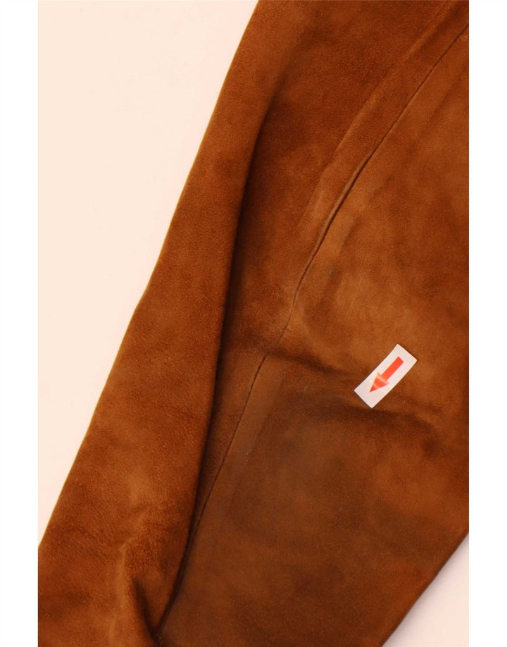 Vintage Herren Wildlederjacke IT 50 Large Brown