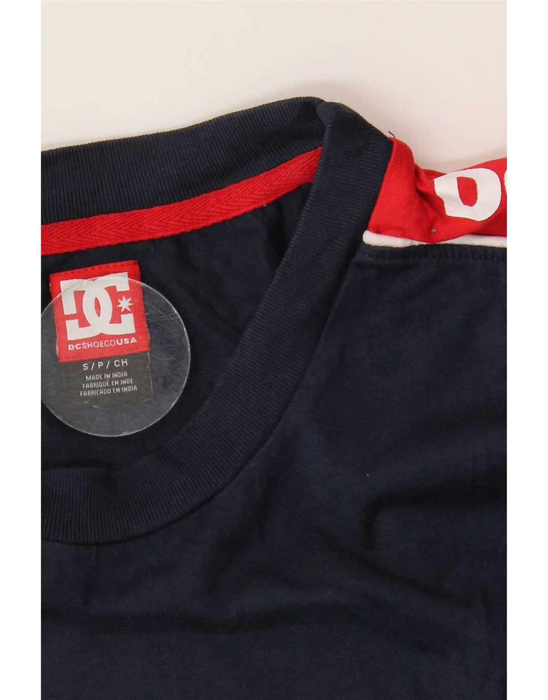 DC Herren-T-Shirt mit Grafik, Größe S, Marineblau, Farbblock