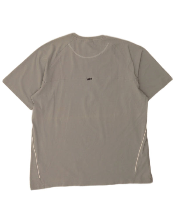 Adidas Herren T-Shirt Top XL Grau Baumwolle