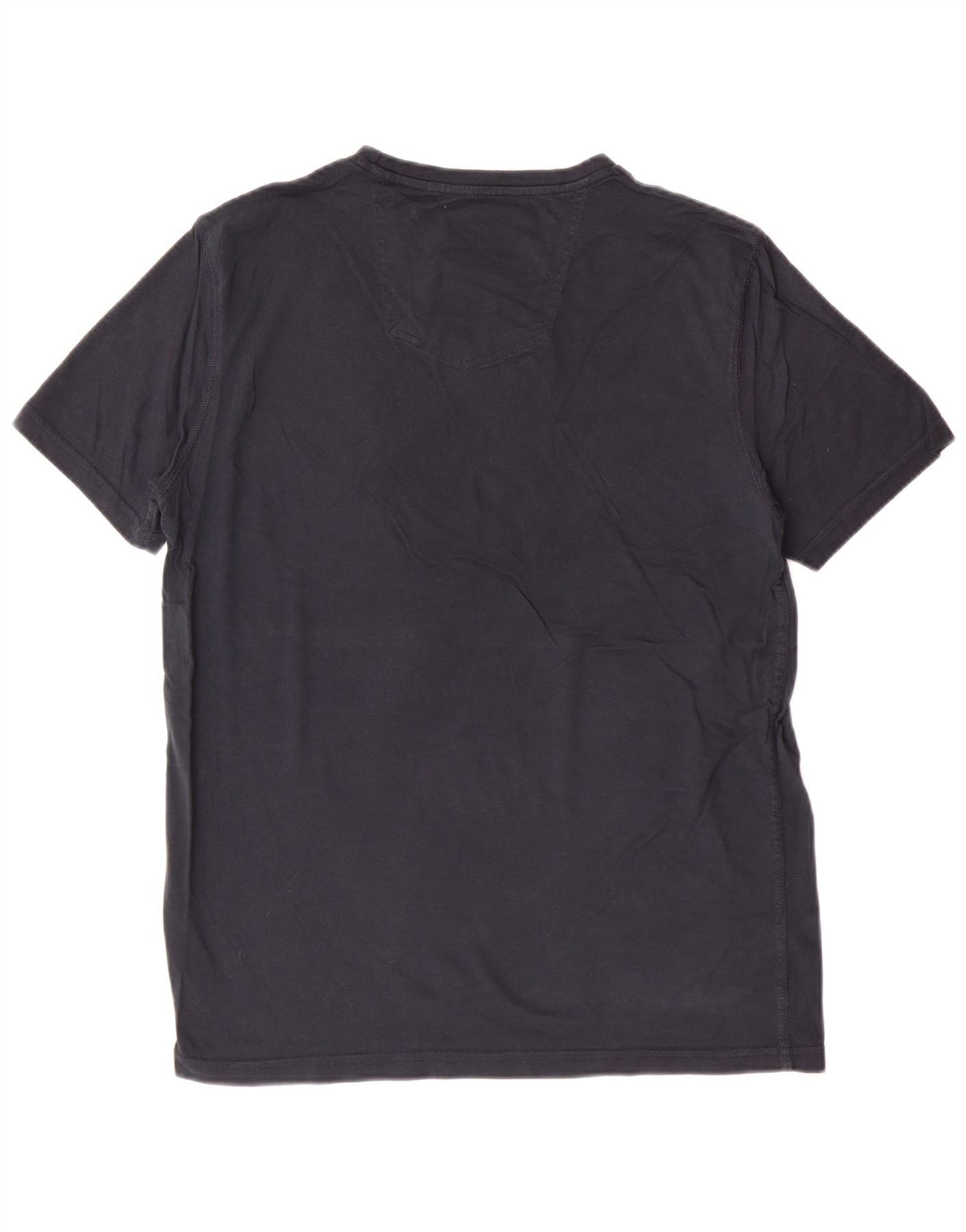 FAT FACE Herren-T-Shirt-Oberteil aus mittelblauer Baumwolle in Marineblau