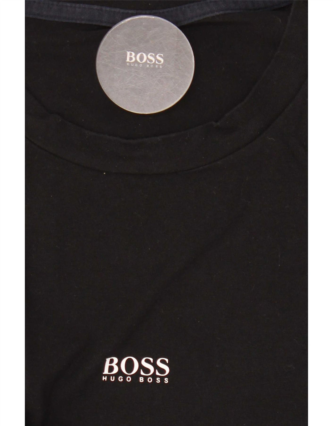 Hugo Boss Herren-Top, langärmelig, mittelschwarz, Baumwolle