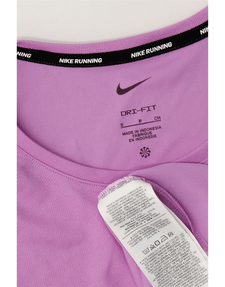 Nike Herren Dri Fit T-Shirt Top Small Lila Polyester