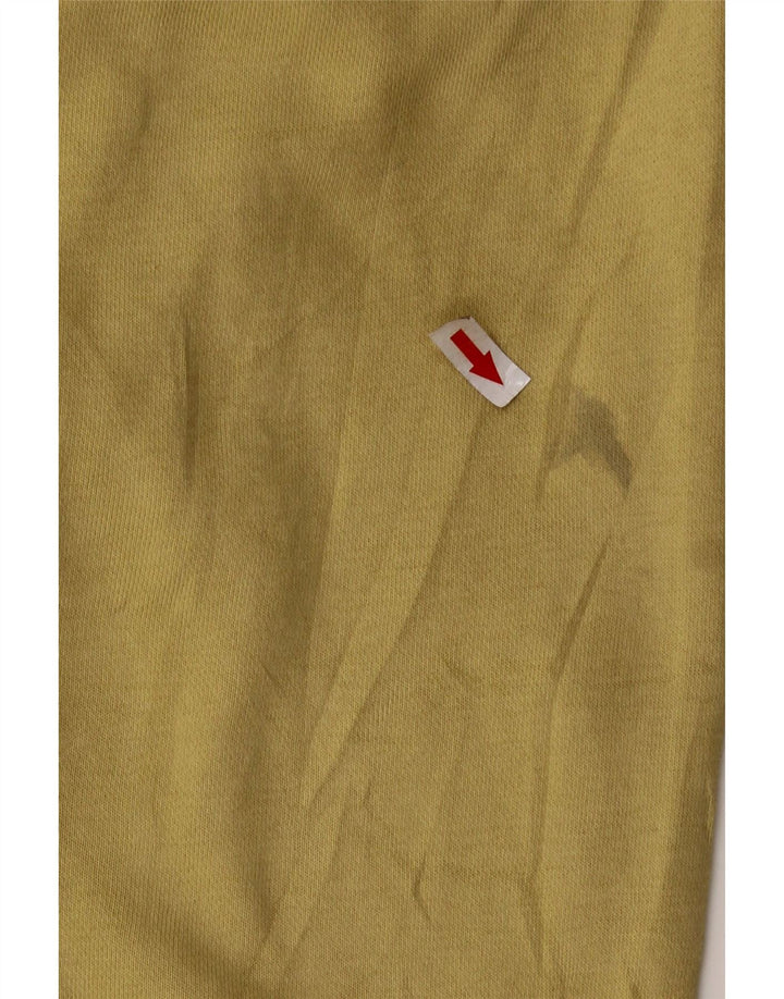 NIKE Womens Crop Oversized Sweatshirt Pullover UK 14 Medium Khaki Baumwolle