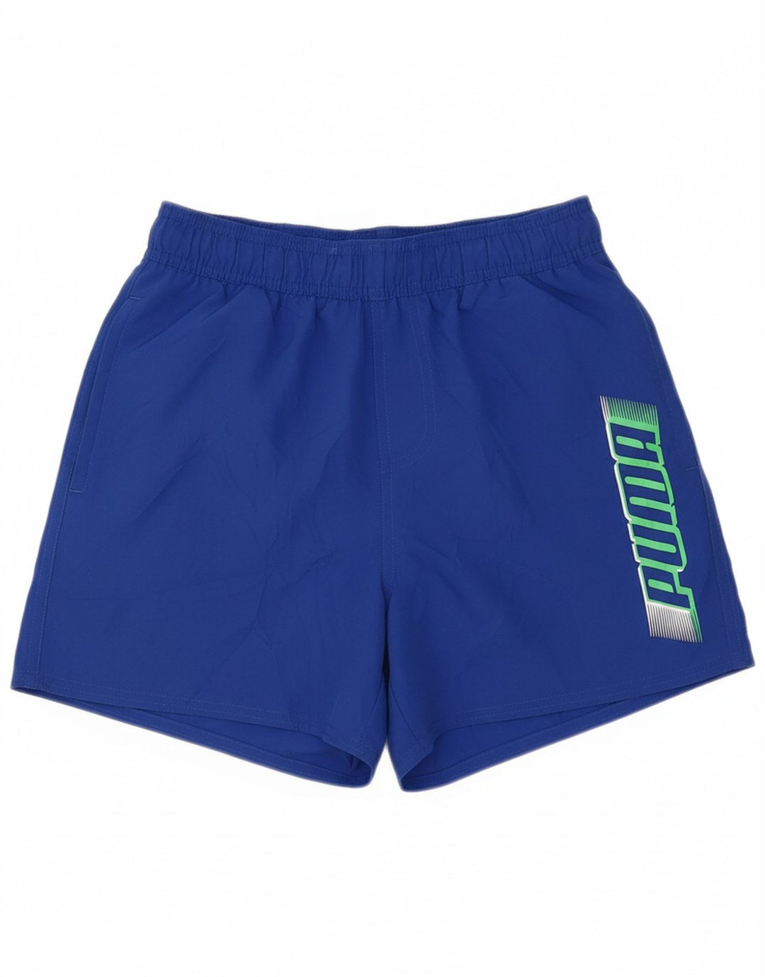 PUMA Mens Graphic Sport Shorts XS Blue Polyester