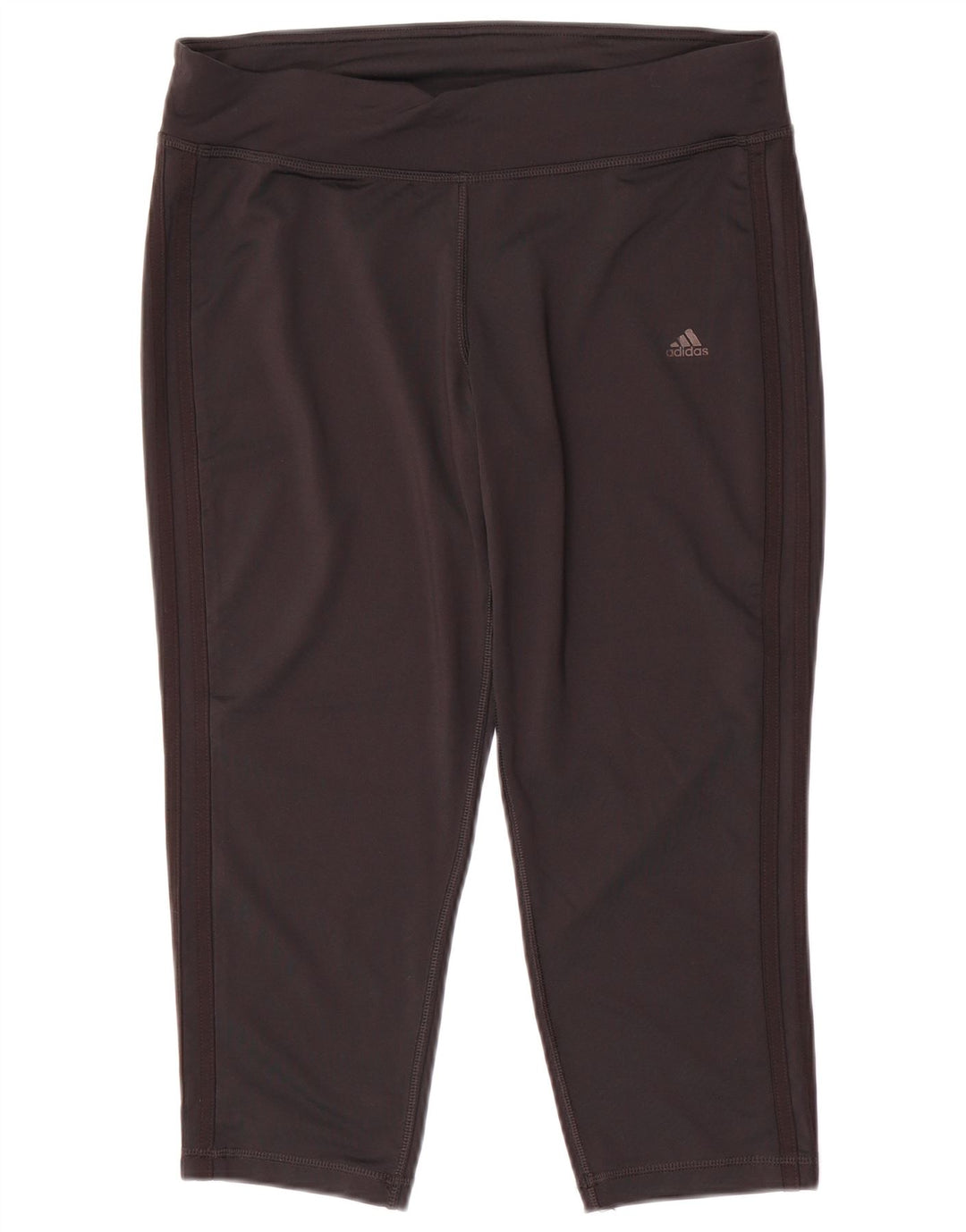 Adidas Damen Capri-Leggings UK 16 Large Schwarz Polyester