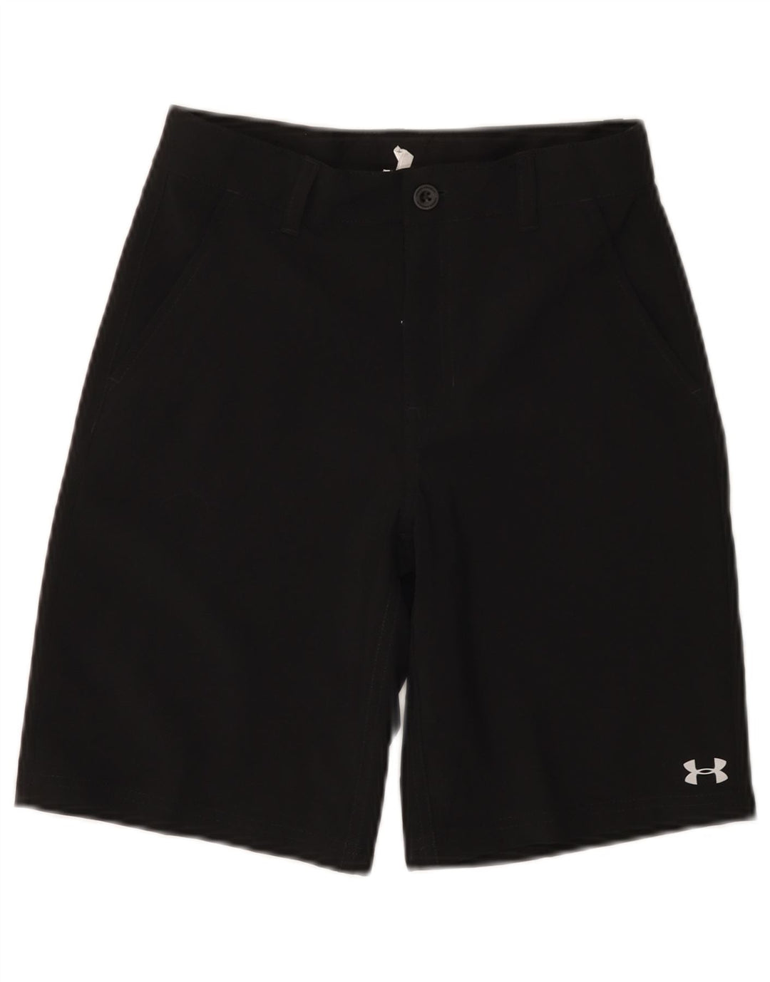Under Armour Mädchen-Chinoshorts, 11–12 Jahre, W26, schwarzes Polyester