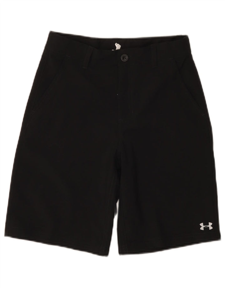 Under Armour Mädchen-Chinoshorts, 11–12 Jahre, W26, schwarzes Polyester