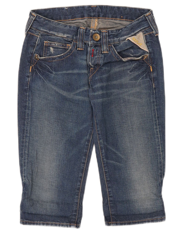 Replay Damen Jeansshorts W24 XS Blaue Baumwolle