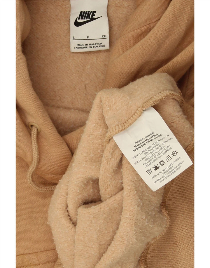 Nike Damen-Pullover mit übergroßem Kapuzenpullover, Gr. 10, Größe S, Beige, Baumwolle