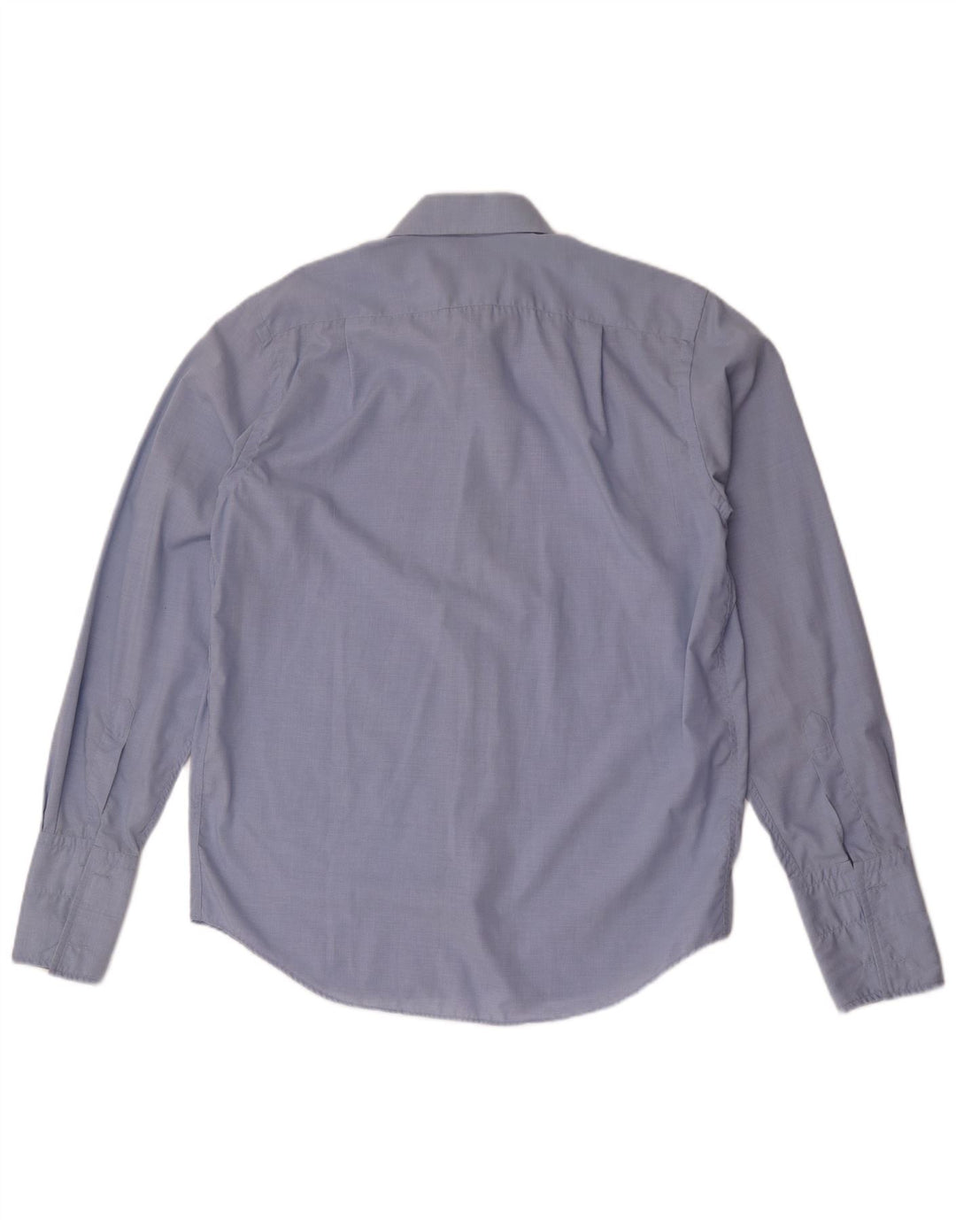 YVES SAINT LAURENT Herren-Formalhemd, große blaue Gingham-Baumwolle