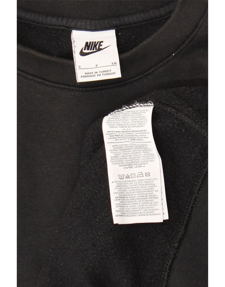 NIKE Herren-Sweatshirt mit Grafik, Größe S, Schwarz, Baumwolle