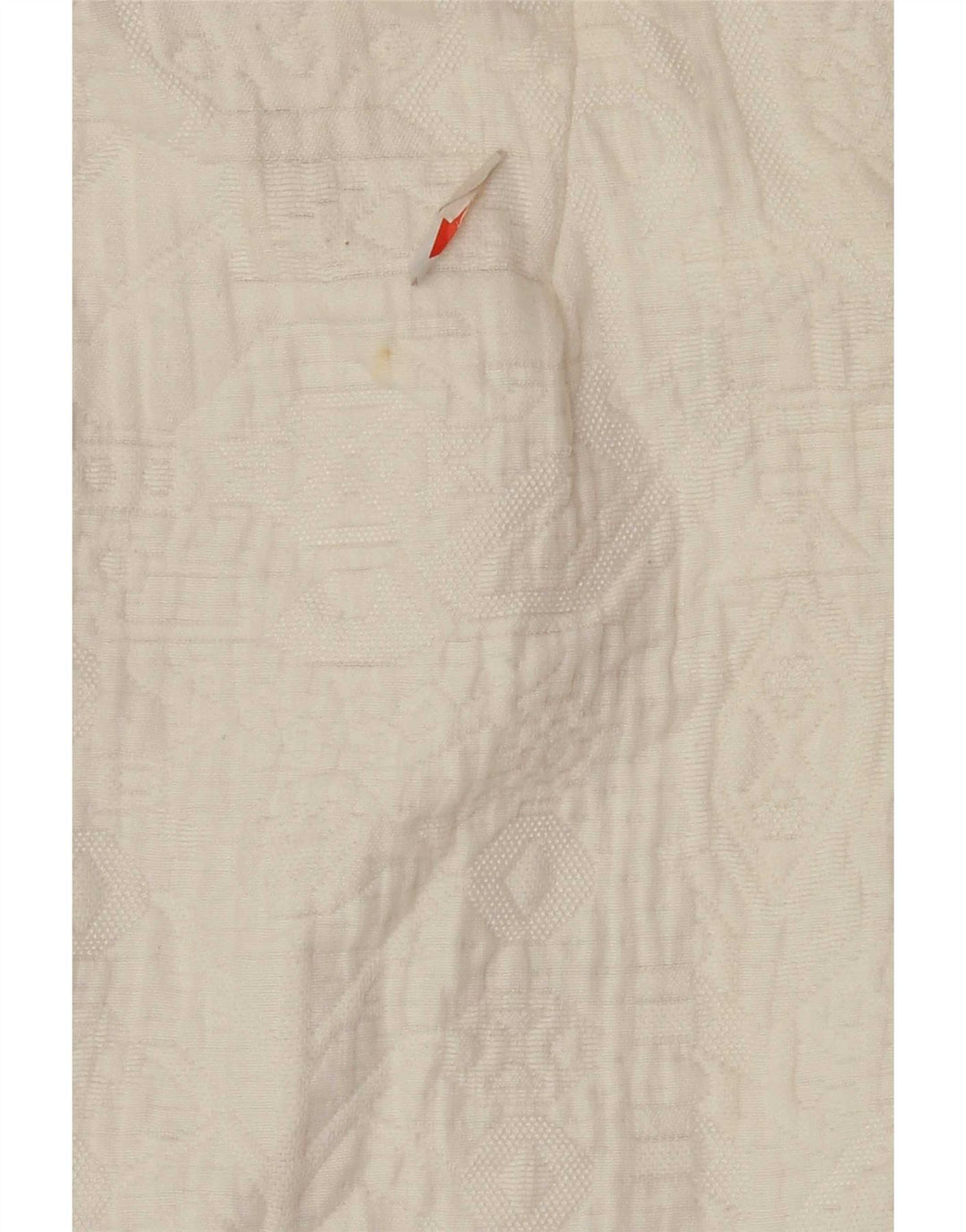 Zara Damen Utility-Jacke UK 18 XL Weißes geometrisches Polyester