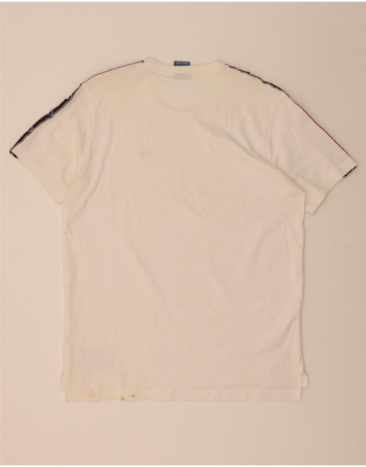 Champion Herren-T-Shirt mit Grafik, Mittelweiß, Farbblock