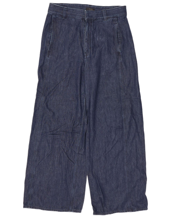 Cos Damen-Jeans mit hohem Bund und weitem Bein, EU 40, Mittel W34 L30, Marineblau, Baumwolle