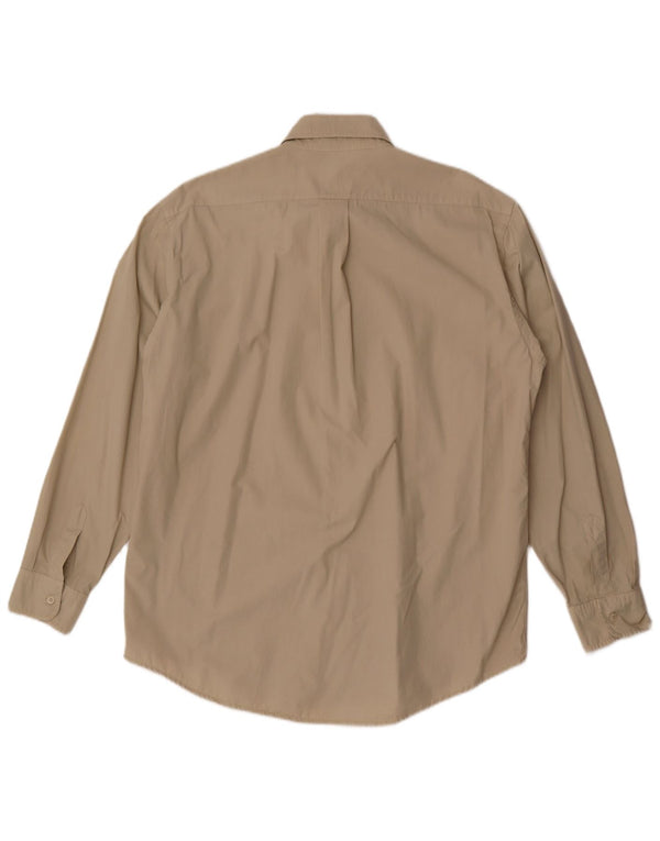 Trussardi Jeans Herrenhemd Large Beige Baumwolle