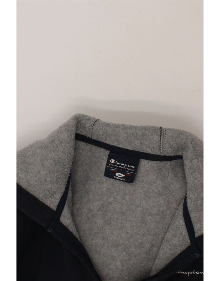 CHAMPION Boys Zip Hoodie Sweater 7-8 Years Small  Navy Blue Vintage Champion and Second-Hand Champion from Messina Hembry 