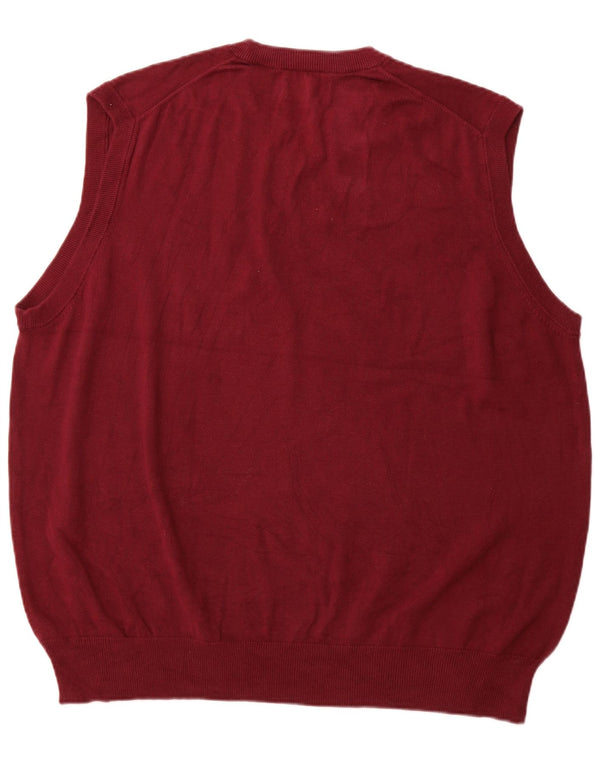 CHAPS Herren-Weste-Tanktop 3XL, kastanienbraune Baumwolle