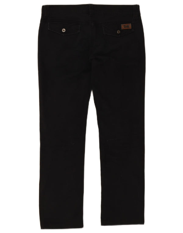 Dolce & Gabbana Damen Tight Fit Super Low Straight Jeans W26 L27 Schwarz