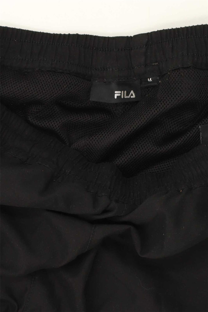 FILA Mens Graphic Tracksuit Trousers Medium  Black