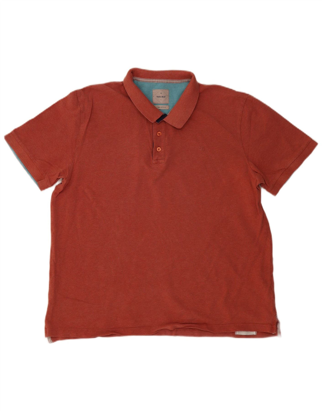 WHITE STUFF Herren-Poloshirt XL, kastanienbraune Baumwolle