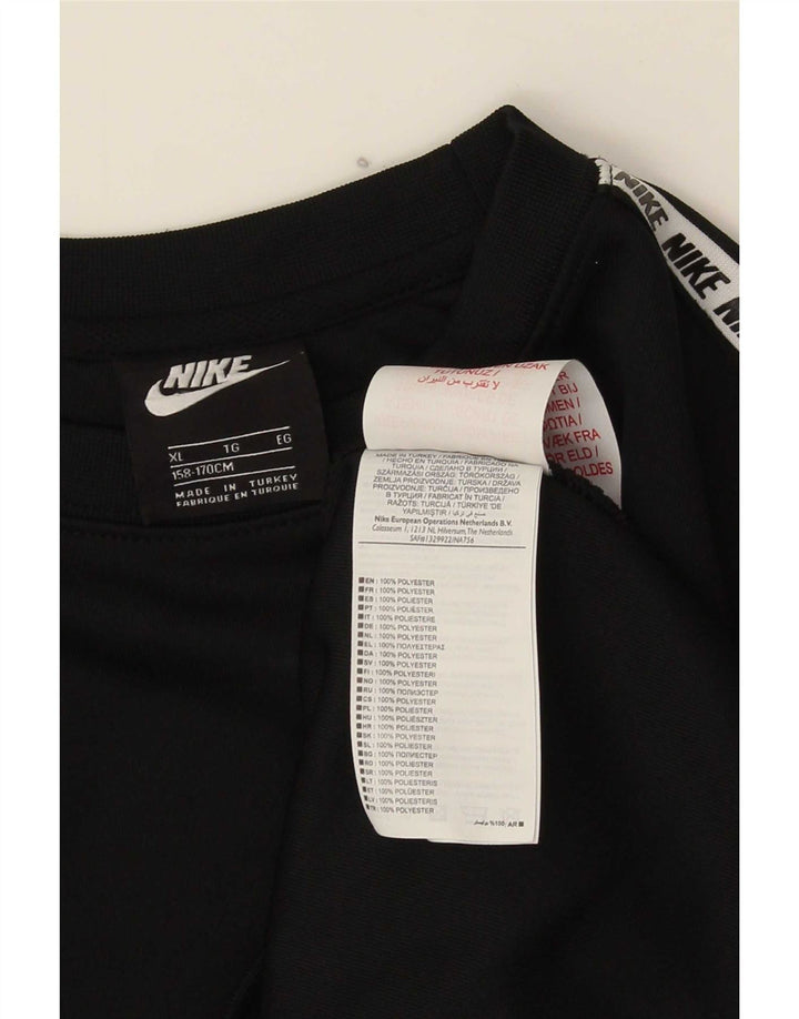 Nike Jungen Grafik Sweatshirt Pullover 13–14 Jahre XL Schwarz Polyester