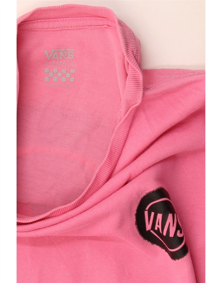 VANS Herren Grafik T-Shirt Top XS Rosa