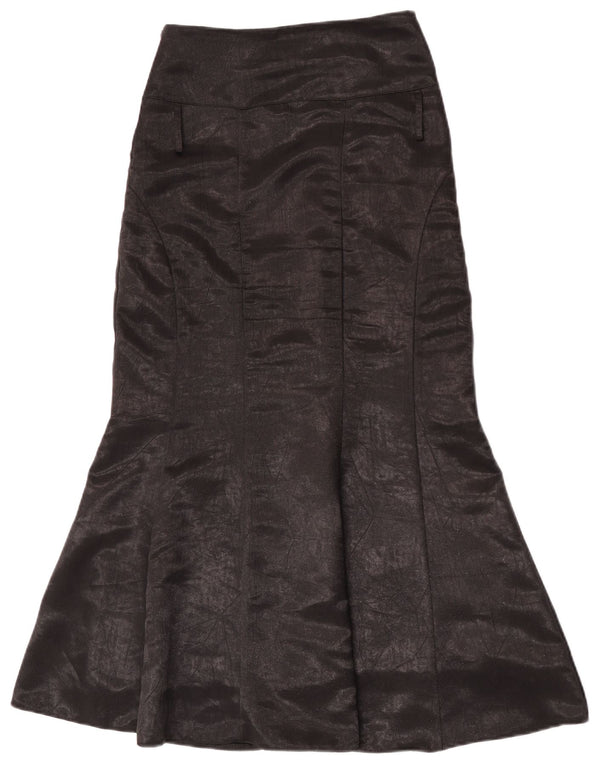 Vintage Damen Meerjungfrauenrock mit hoher Taille, EU 38, Mittel W24, schwarzes Polyester