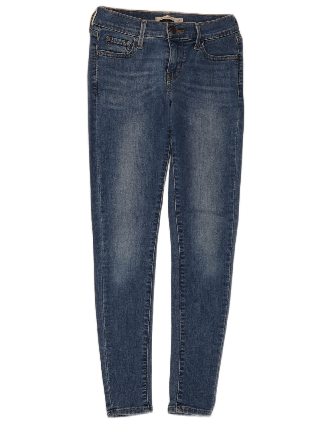 LEVI'S Damen 710 Super Skinny Jeans W25 L28 Blaue Baumwolle