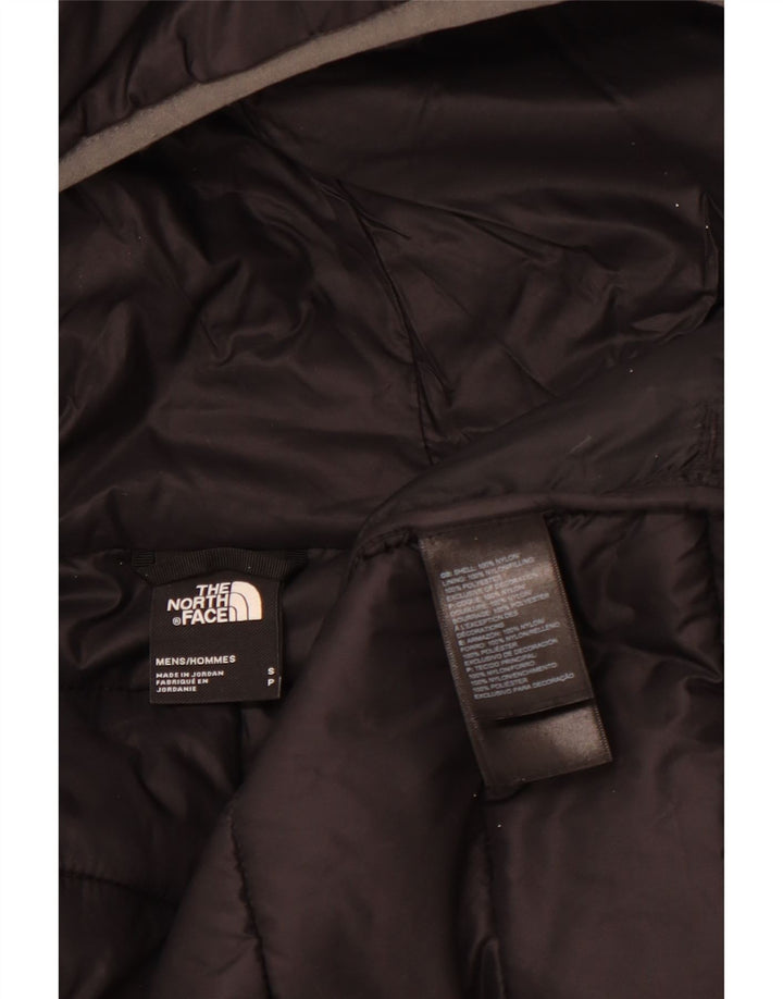 THE NORTH FACE Wattierte Herrenjacke mit Kapuze, UK 36, Small, schwarzes Nylon