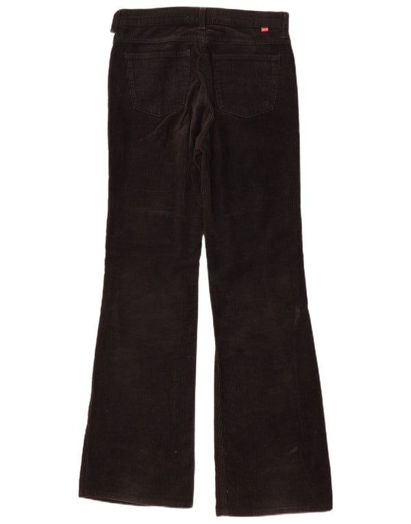 Mustang Damen Bootcut-Cordhose W27 L32 Schwarze Baumwolle