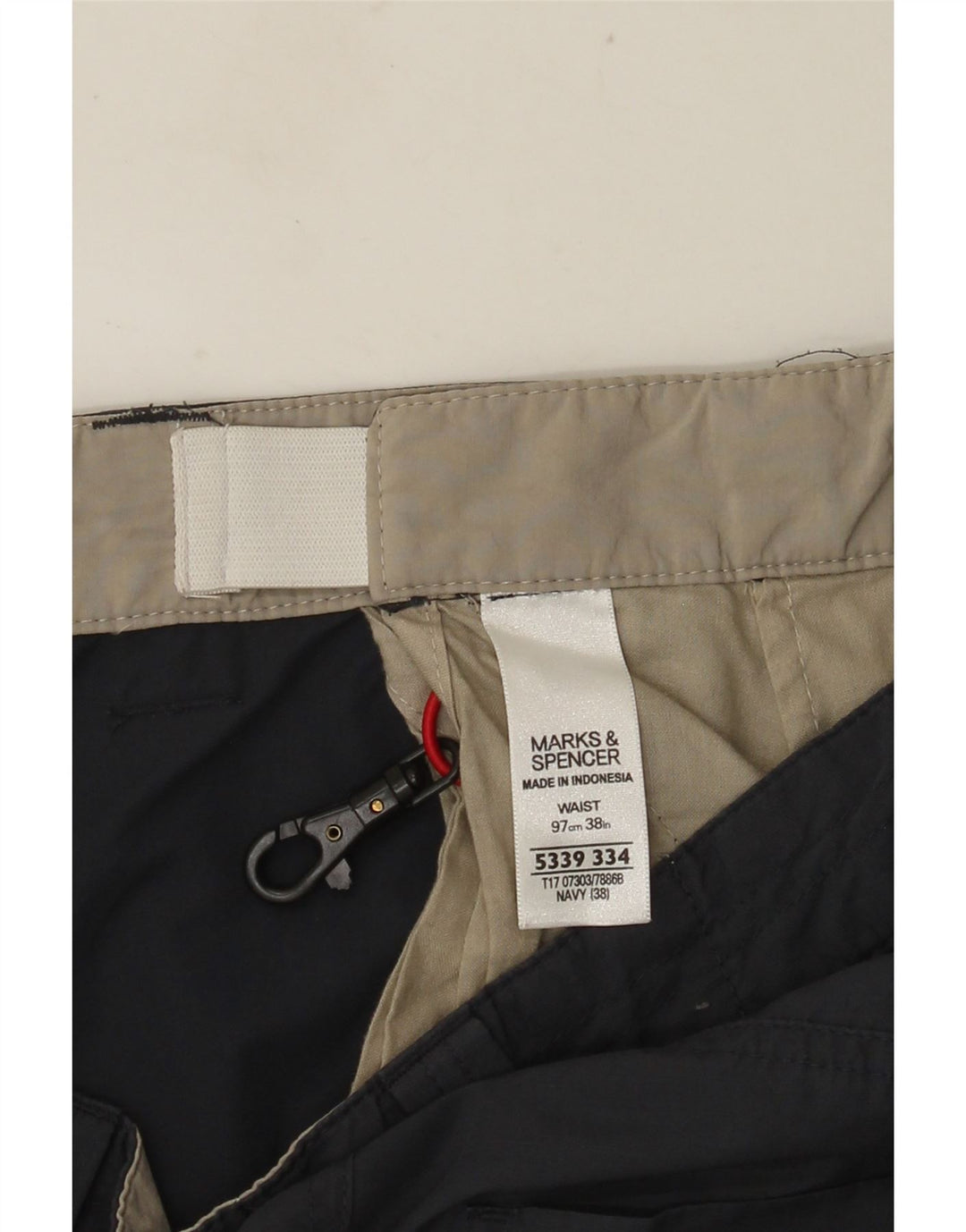 MARKS & SPENCER Herren Cargoshorts W38 XL Graue Baumwolle