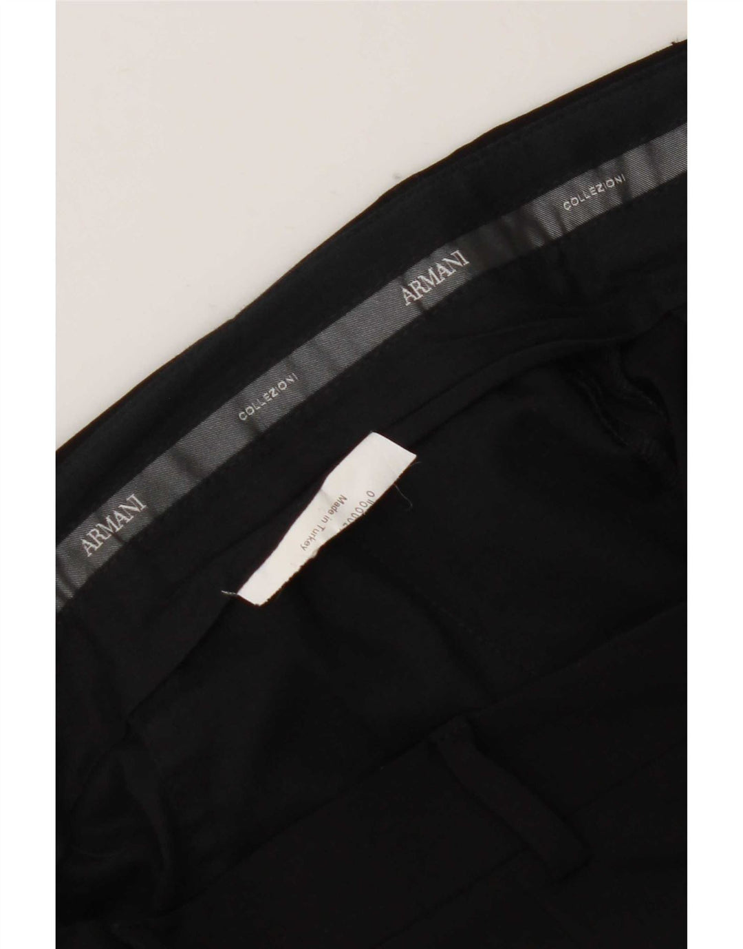 Armani Herren gerade Anzughose W32 L31 Schwarz