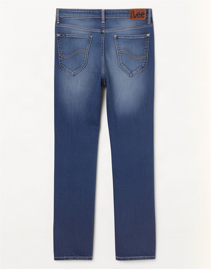 Lee Herren Slim Jeans W32 L30 Blaue Baumwolle
