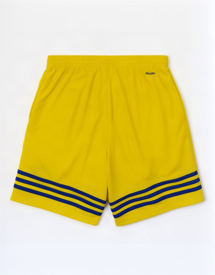 Adidas Herren Climalite Sport Shorts Small Gelb Polyester