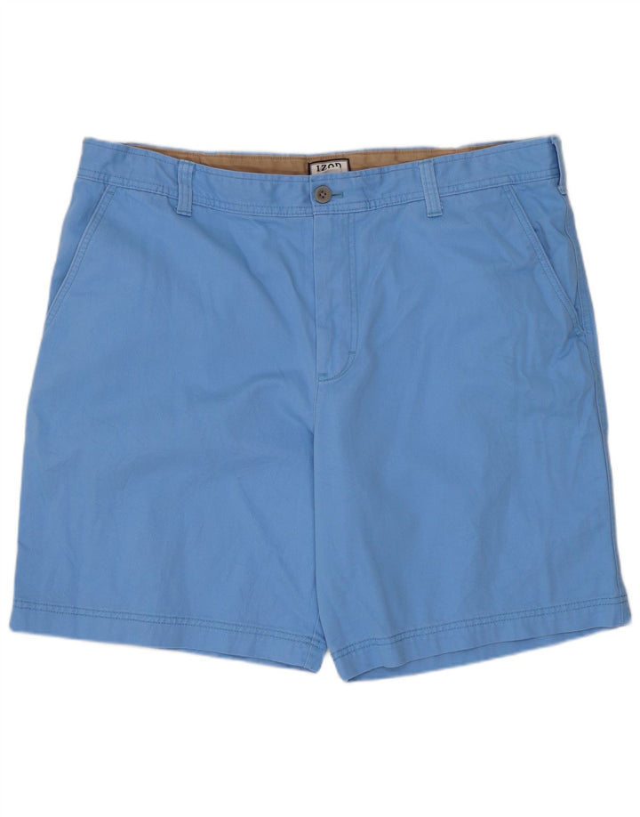 Izod Herren Chinoshorts W40 XL Blaue Baumwolle