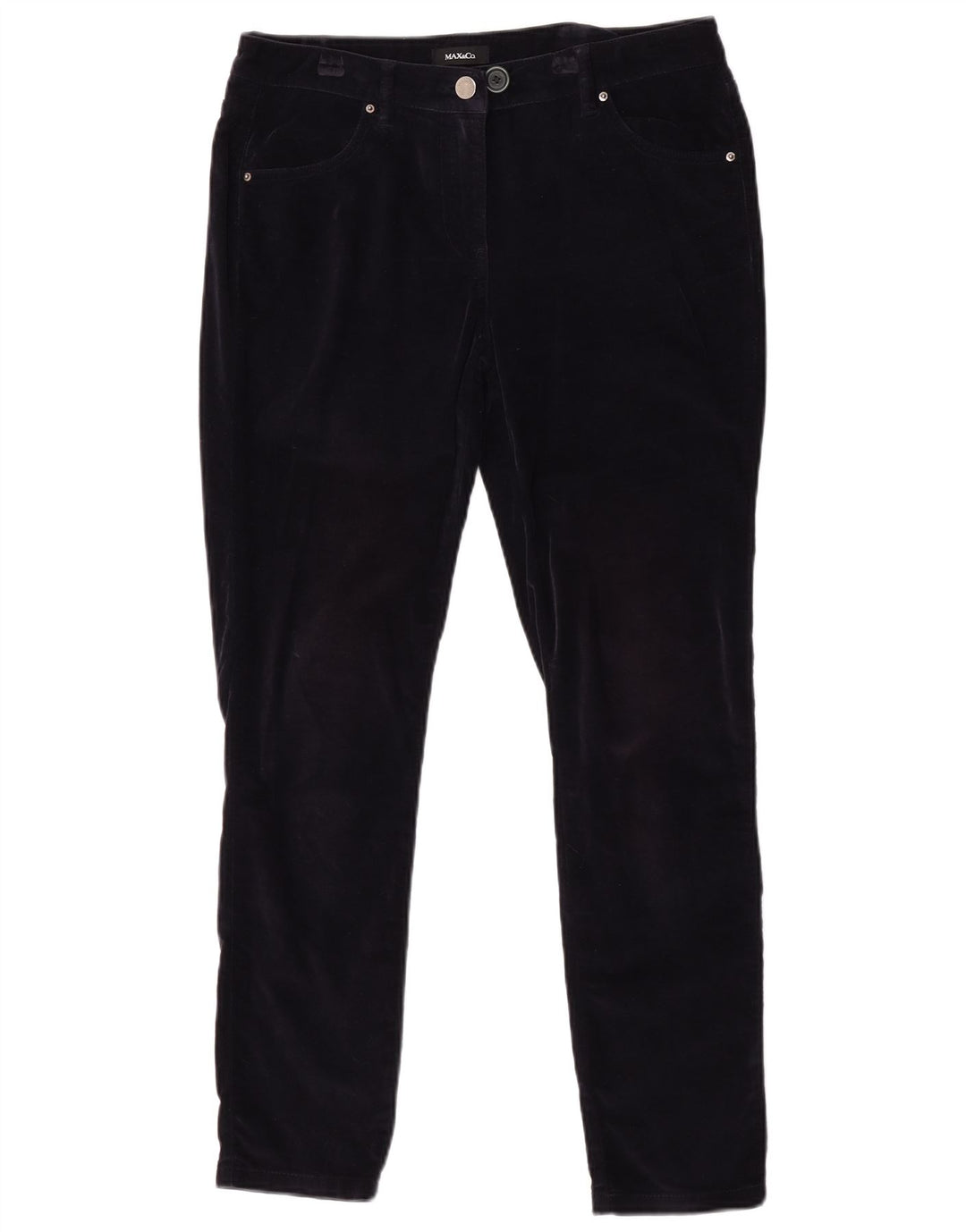 Max & Co. Schmale Freizeithose für Damen, W32, L29, Marineblau