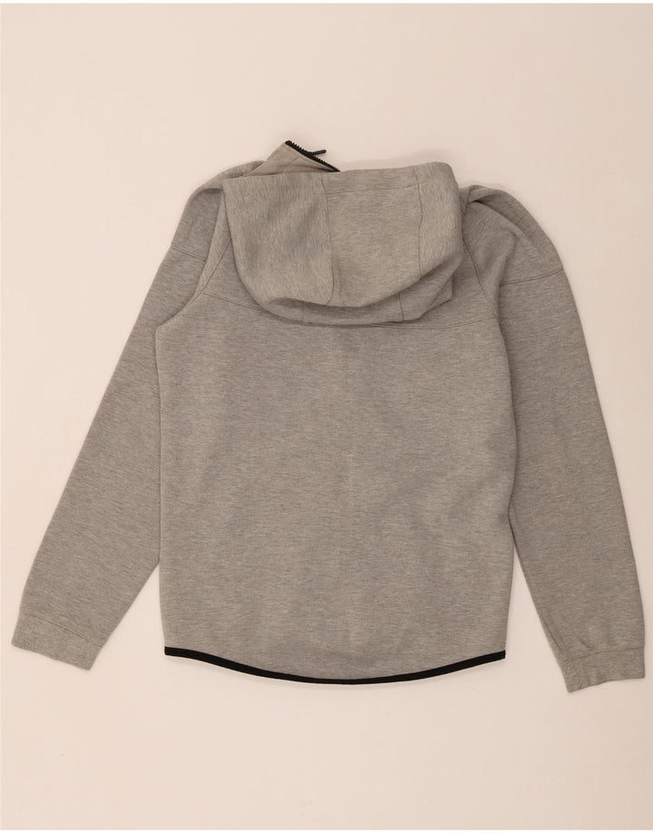 Nike Herren-Kapuzenpullover mit Reißverschluss, klein, graue Baumwolle