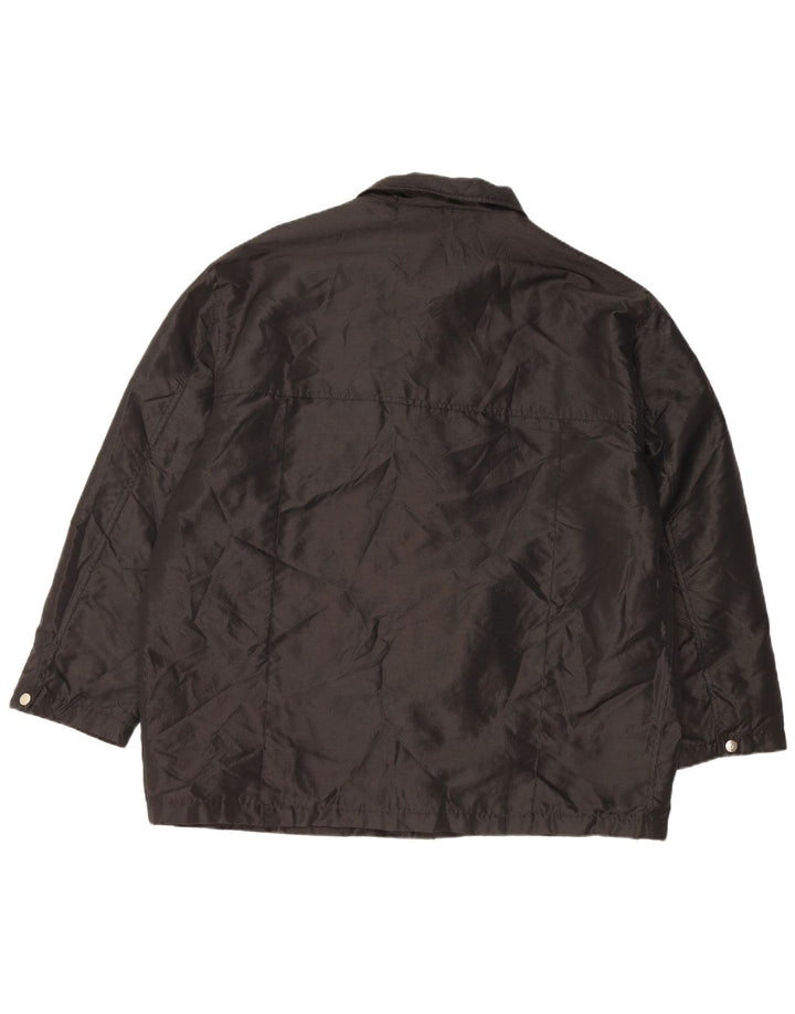 PIERO GUIDI Herren Utility Jacke UK 42 XL Schwarz Nylon