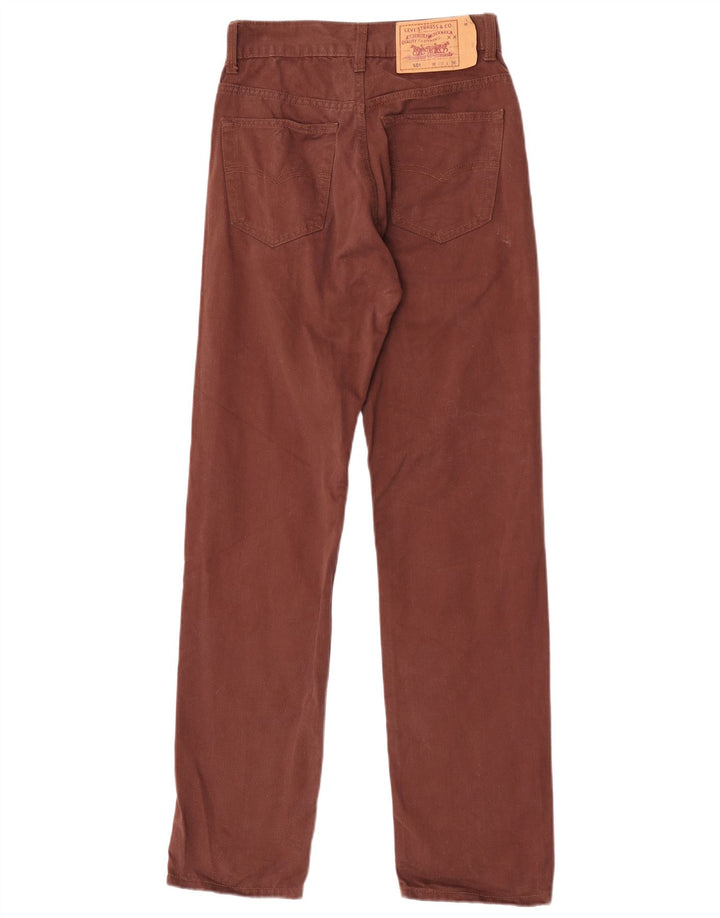Levi's Damen 501 Straight Jeans W29 L32 Braune Baumwolle