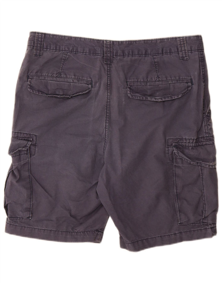 Marks & Spencer Herren-Cargo-Shorts, W34, groß, marineblau, Baumwolle