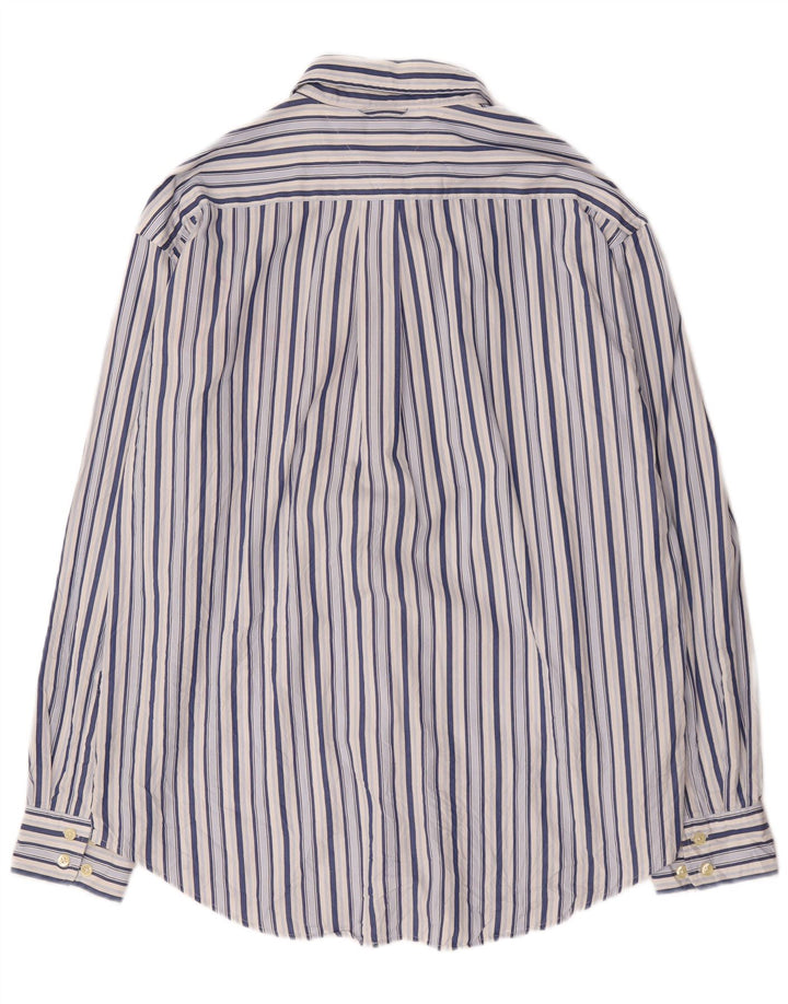 Tommy Hilfiger Herrenhemd XL blau gestreift aus Baumwolle