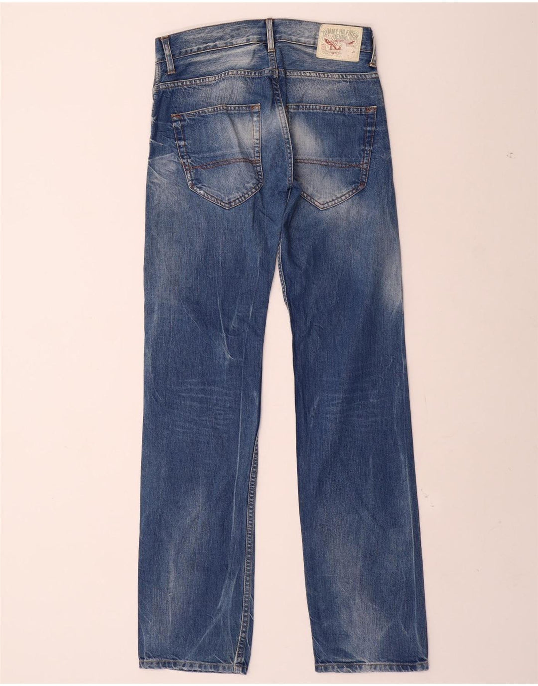 Tommy Hilfiger Herren Ryder Regular Straight Jeans W30 L34 Blaue Baumwolle